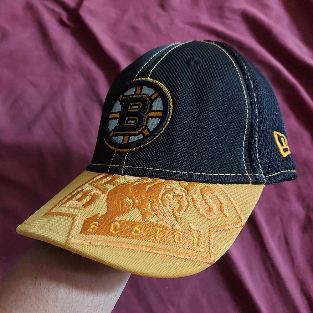 NHL Boston Bruins Fitted toddler-child new era hat cap casquette beatiful yellow